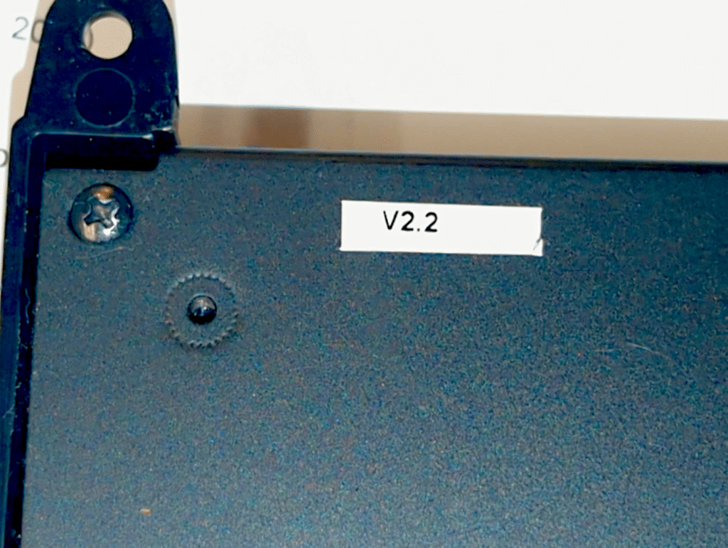 Yamaha Enspire switch box version label.