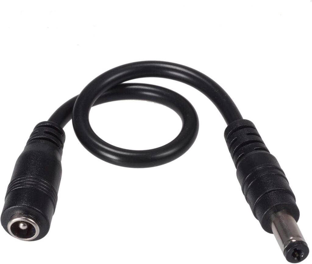 This is the SoulBay 5.5 x 2.1mm Jack Reverse Polarity Converter, which fits the MEAN WELL GST60A12-P1J and your Roland.