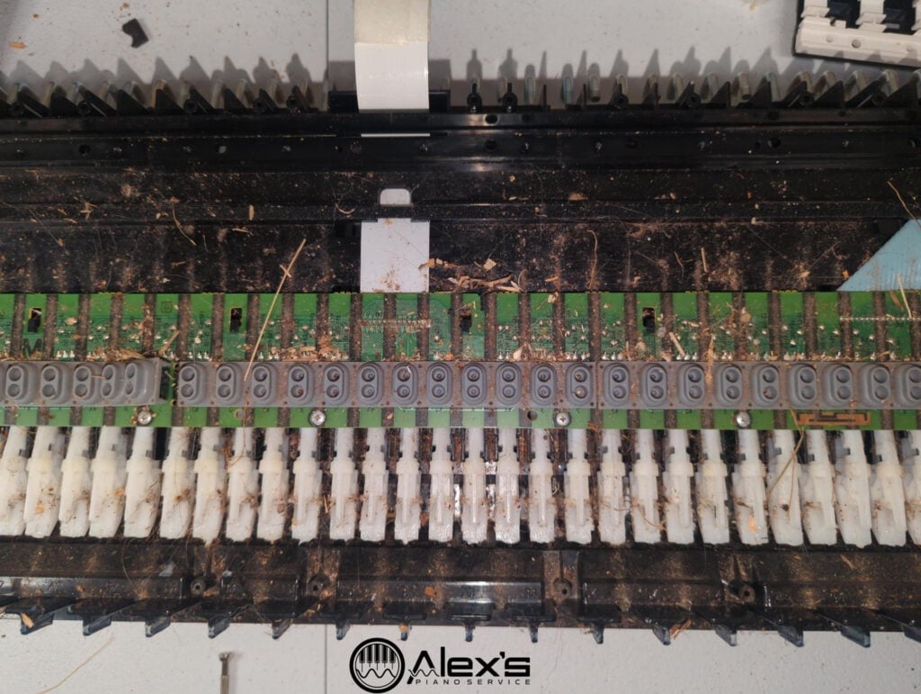 A dirty DGX-660 interior.
