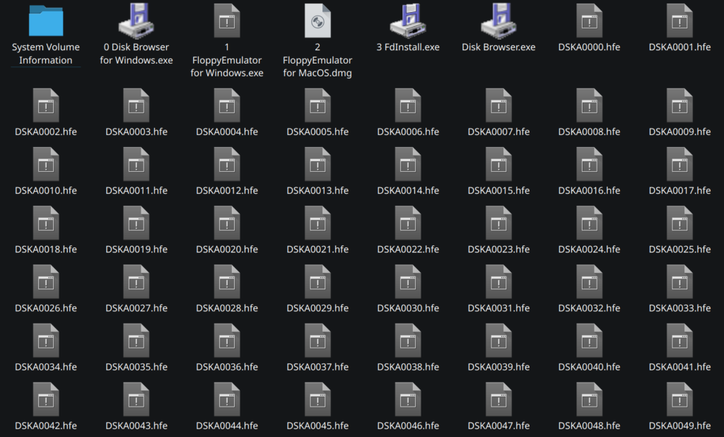 Nalbantov USB file listing.