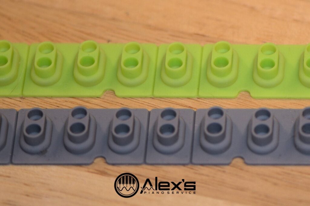 Macro image of my replacement contacts next to an original set.