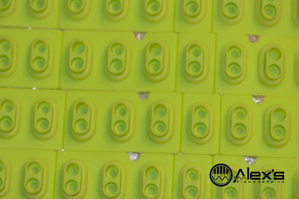 Macro image of my lime green contacts.